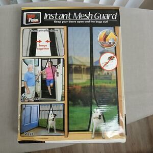 Total Vision Products Instant Mesh Guard doorway screen curtain NIB old stock